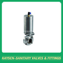 DIN Sanitary Pneumatic Butterfly Valves Weld end